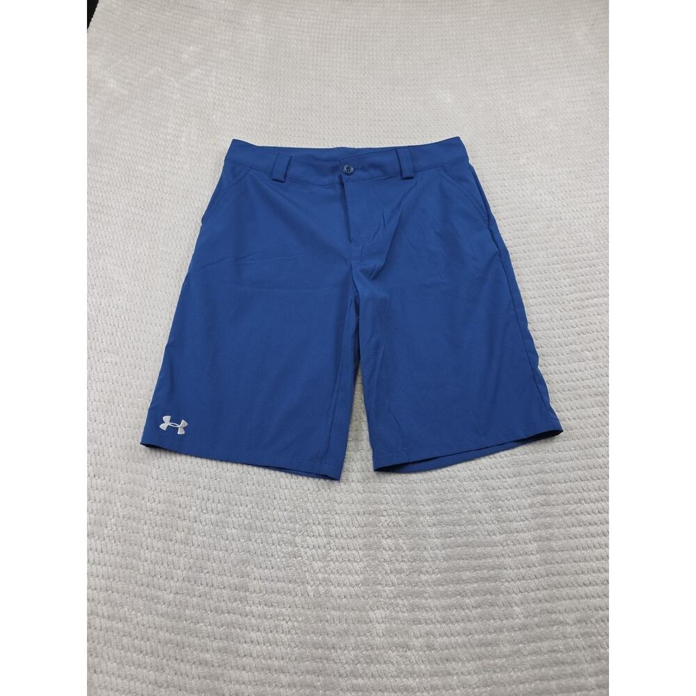 Under Armour Shorts Boys XL Blue Golf Performance Active Casual